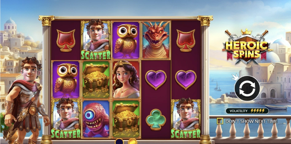 Jogar Heroic Spins na Esporte da Sorte Online